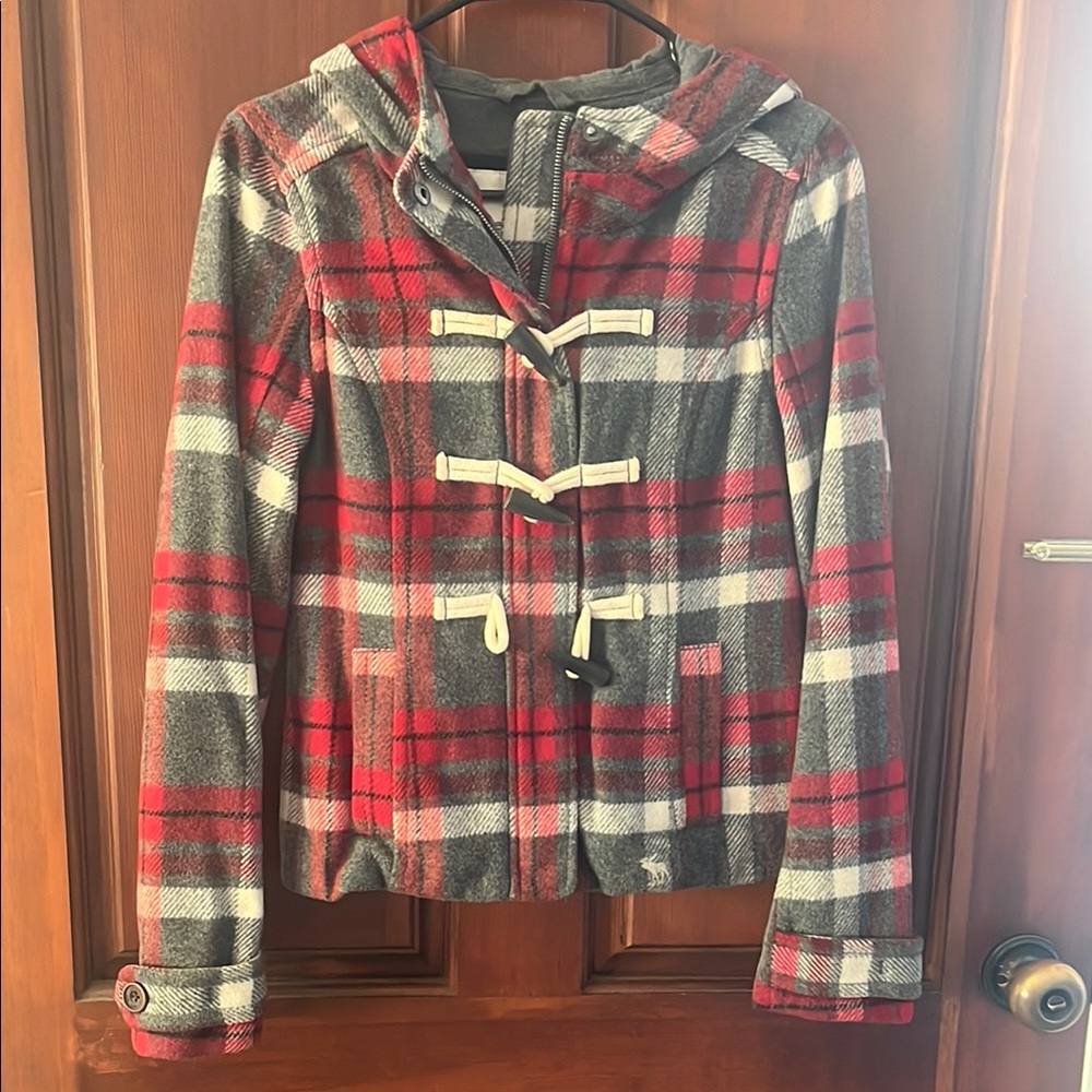 Plaid Toggle Women's Jacket